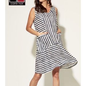 NWT/Navy and White stripe dress/XS/ w/ Pockets